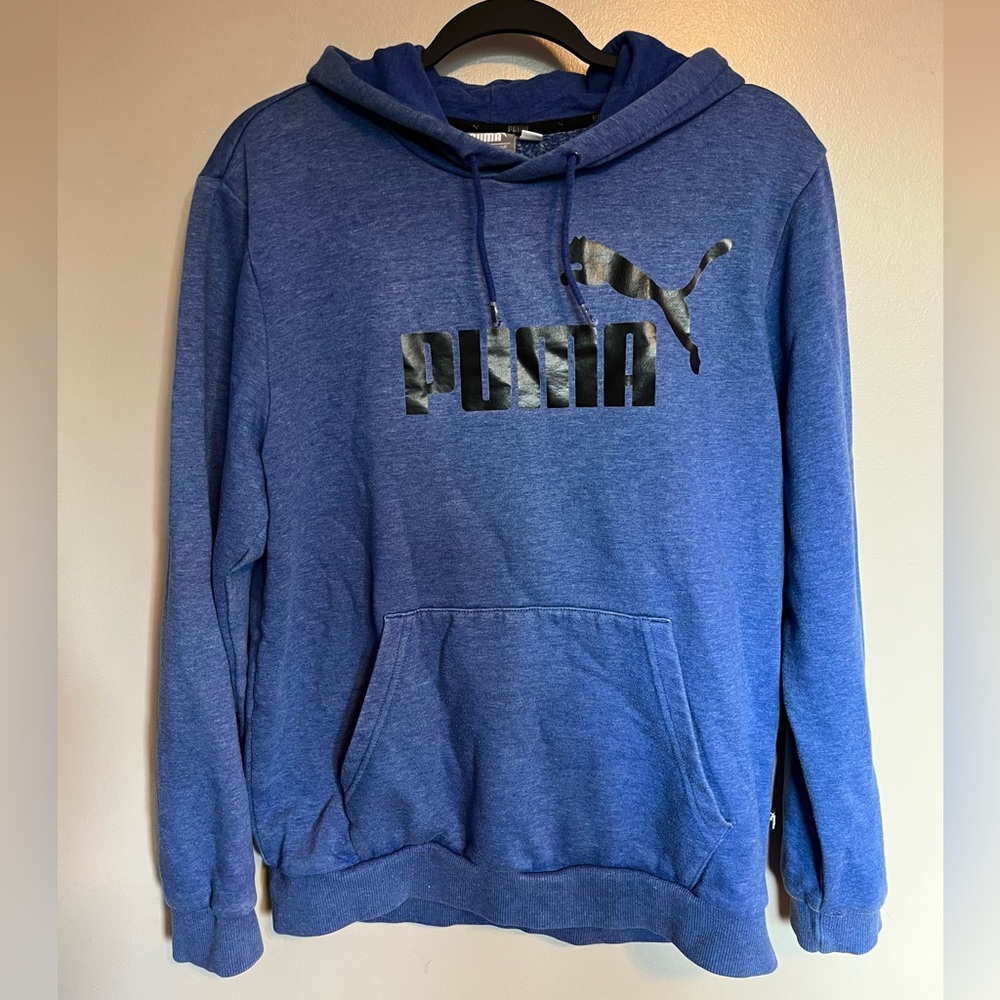 Puma, men’s medium. Blue hoodie pullover.